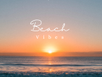 Vacation to the beach watching the sunset
